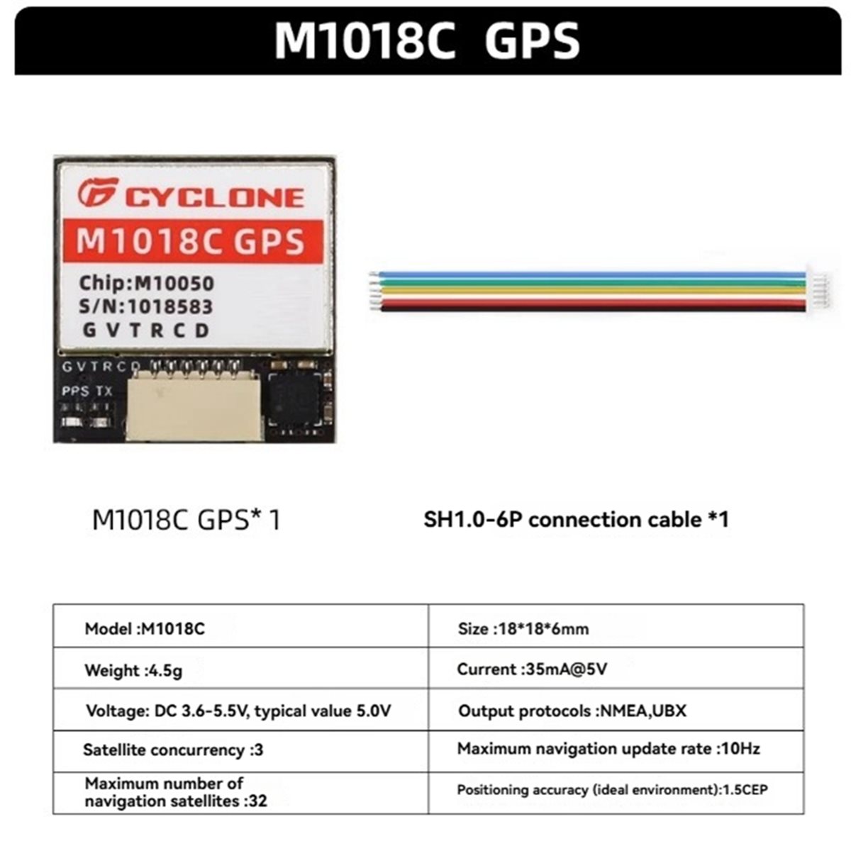 Drone Compass - Module GPS AAAE M1018C M10 avec