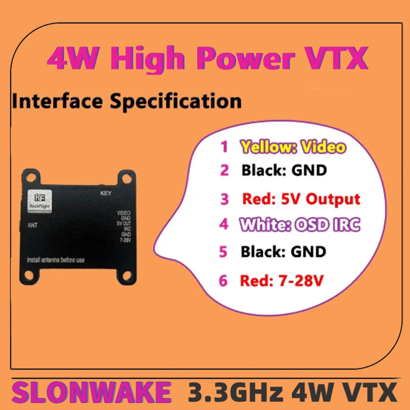 Émetteur vidéo VTX SLONWAKE FP - Drone Receiver avis et prix