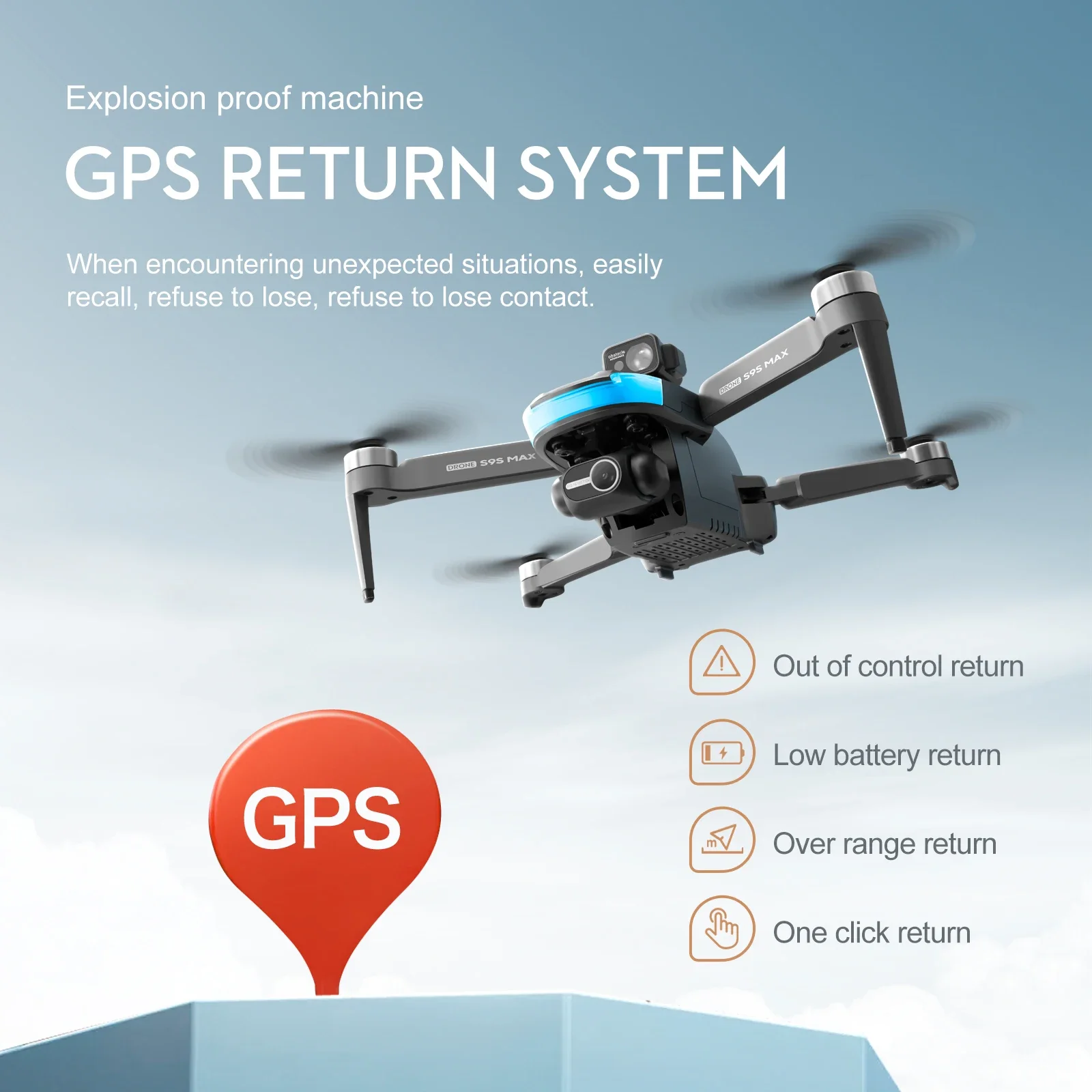 Nouveau S9S MAX MINI Drone 4K  - Drone Gimbal avis et prix