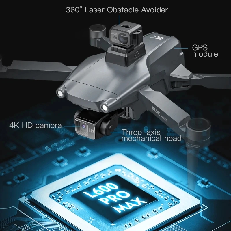 Drone GPS professionnel L600 P - Drone Gimbal avis et prix